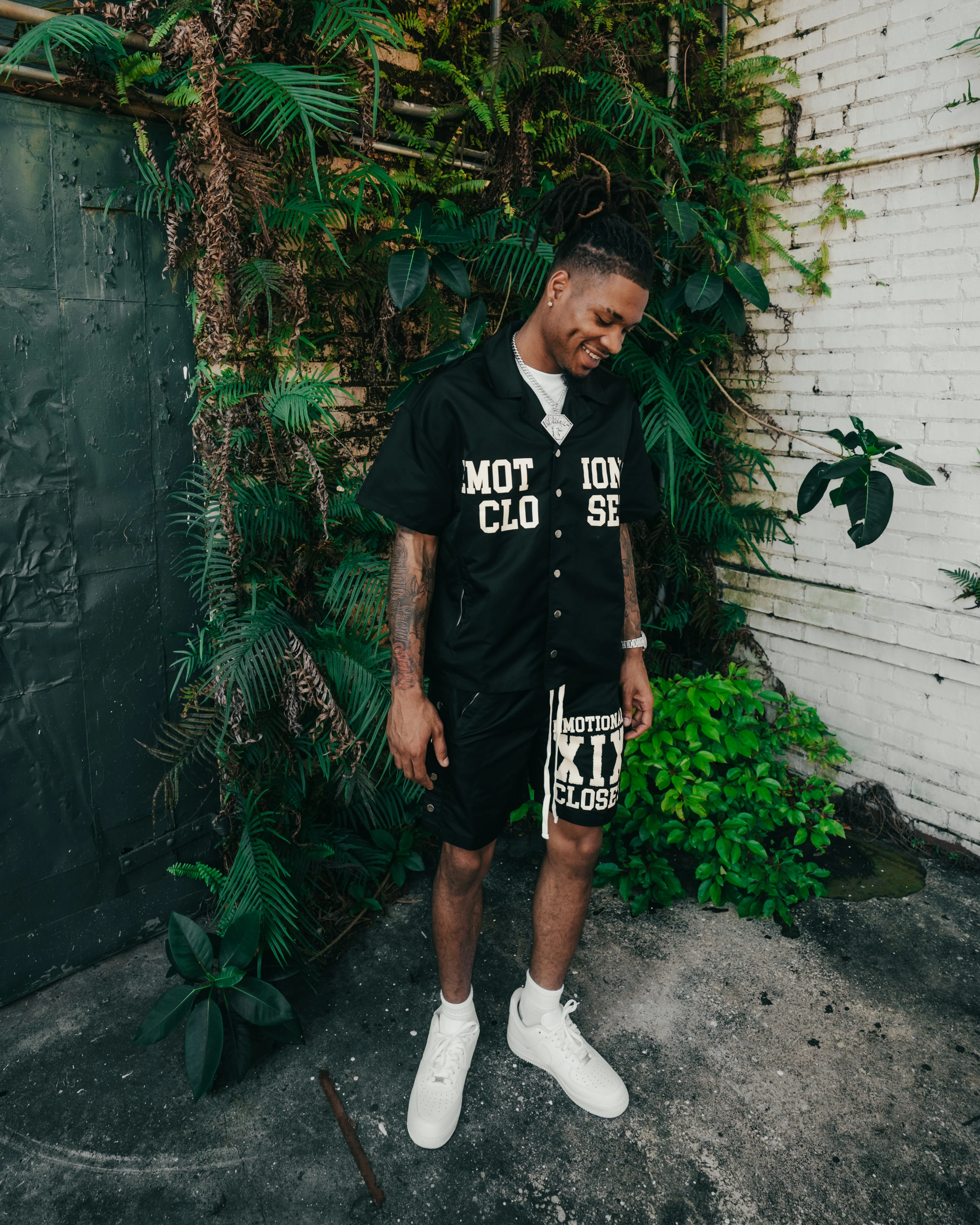 Black “Backyard” Nylon shirt - Image 3