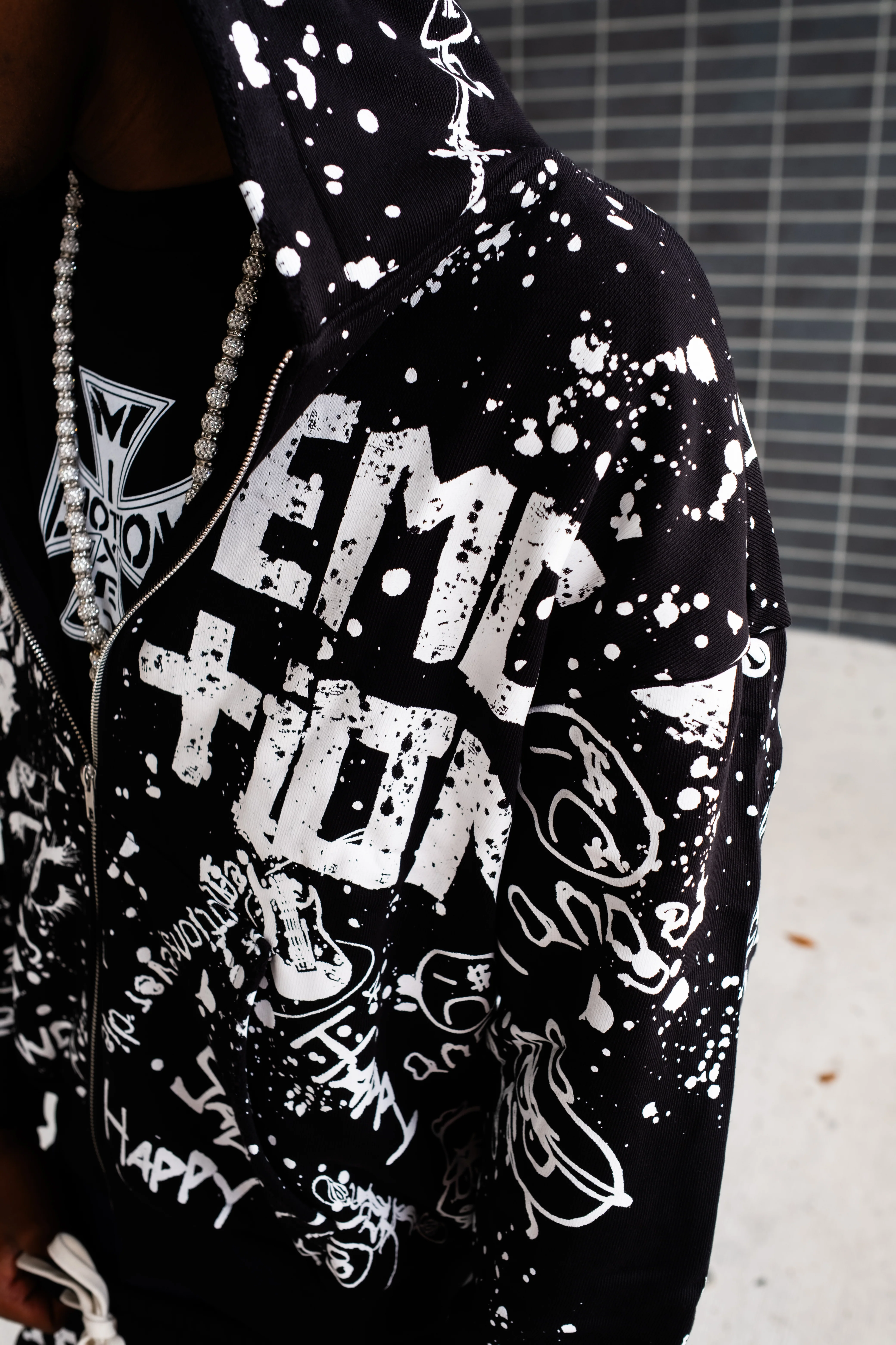 Black “Graffiti” Hoodie - Image 3