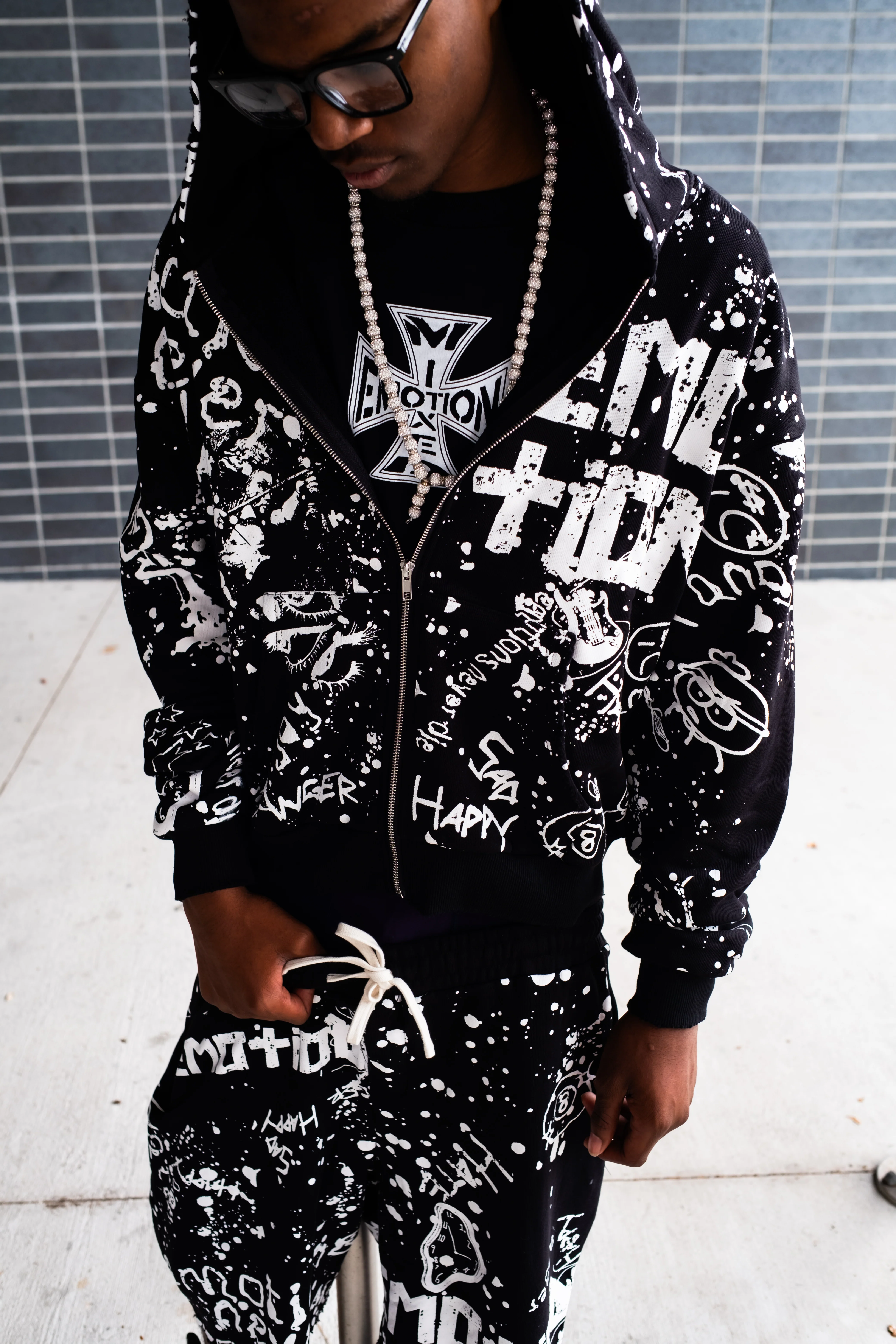 Black “Graffiti” Hoodie - Image 5