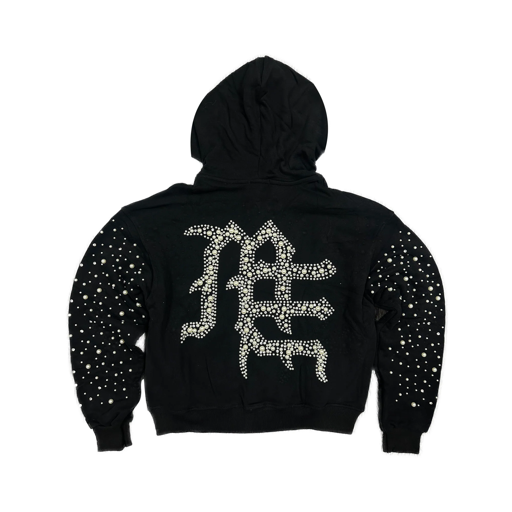 Black ‘Pearl’ Hoodie - Image 2