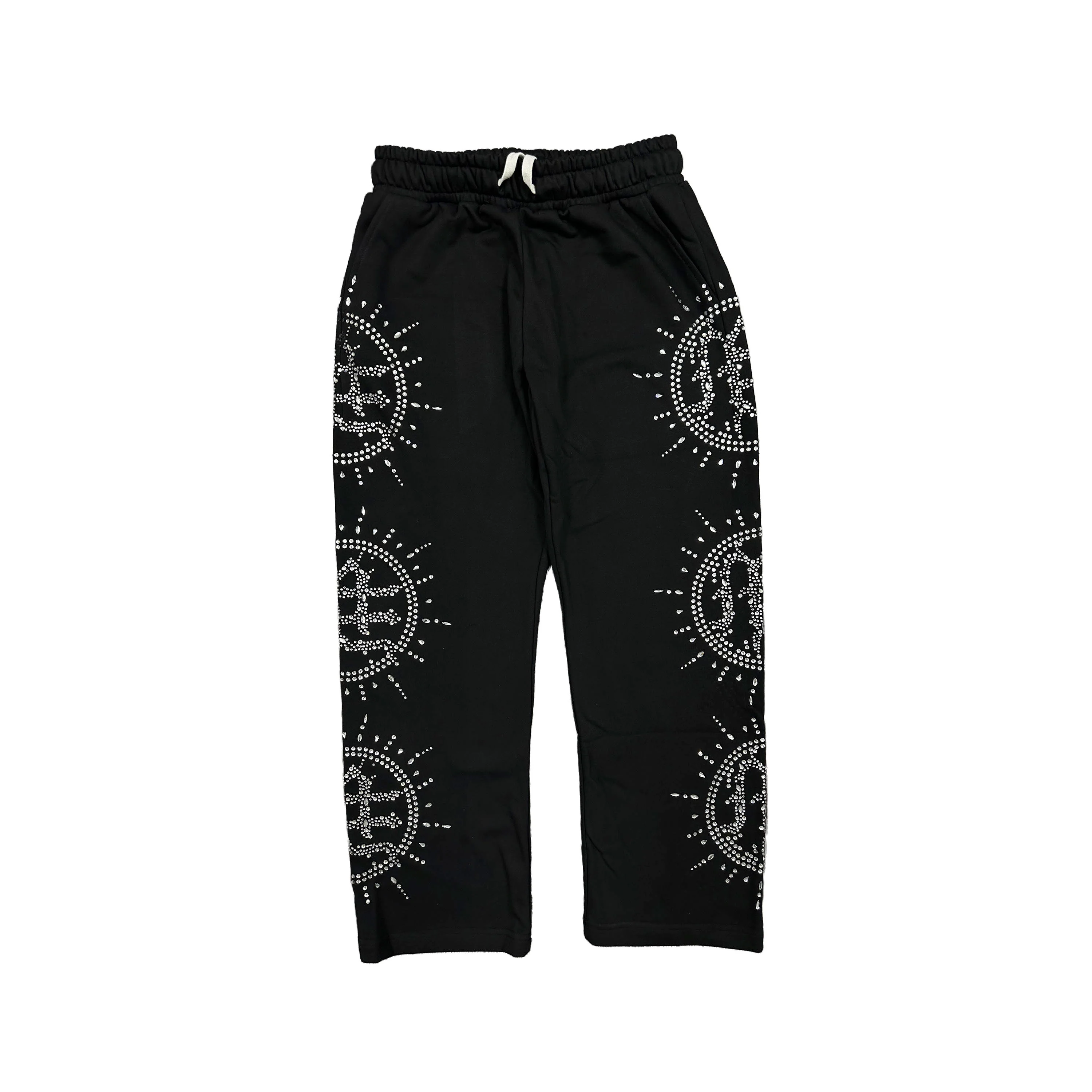 ‘Eclipse’ Black Rhinestone Sweats